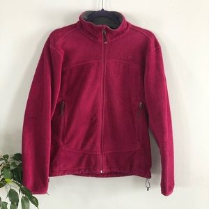 Mountain Hardwear Fuzzy Fuschia Zip Up Jacket